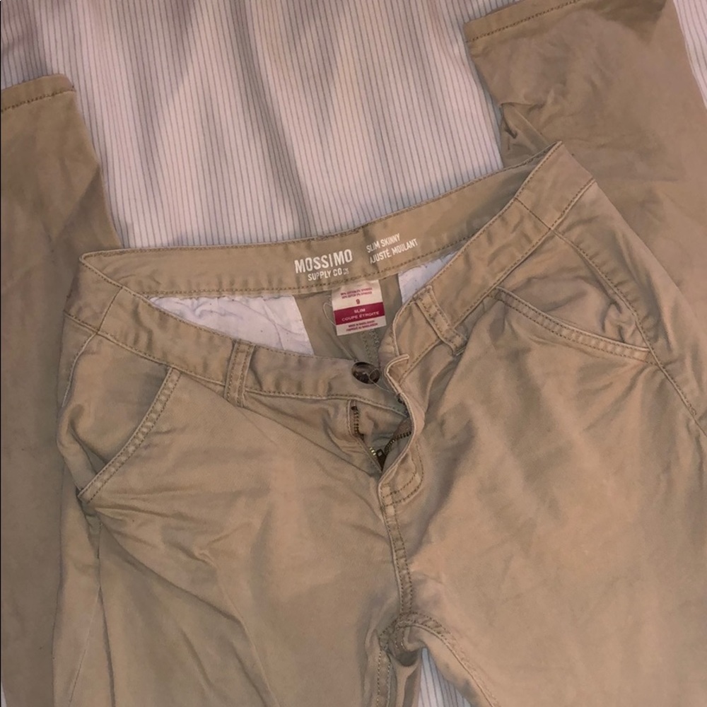 Slim Skinny Khaki Pants